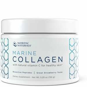 Nordic Naturals Marine Collagen (mořský kolagen), Jahoda, 150 g Doplněk stravy