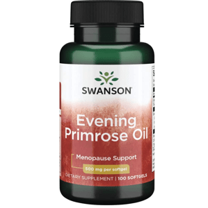 Swanson Evening Primrose Oil (Pupálkový olej), 500 mg, 100 softgelových kapslí Doplněk stravy