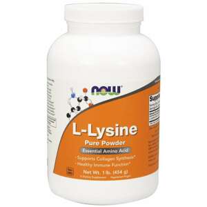 Now® Foods Now L-Lysine (L-lysin) prášek, 454g Doplněk stravy