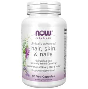 Now® Foods NOW Hair, Skin & Nails (zdravé vlasy, pleť a nehty), 90 rostlinných kapslí Doplněk stravy