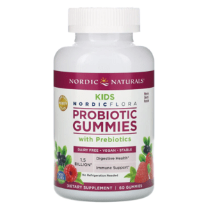 Nordic Naturals Nordic Flora Probiotic Kids, Probiotika pro děti, 60 gumových bonbónů Doplněk stravy
