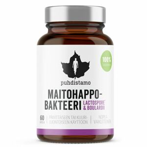 Puhdistamo - Lactic Acid Bacteria Boulardii 60 kapslí (Probiotika LactoSpore® a Lynside® - Maitohappo-bakteeri) Doplněk stravy