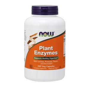 Now® Foods NOW Plant Enzymes, rostlinné enzymy, 240 rostlinných kapslí Doplněk stravy