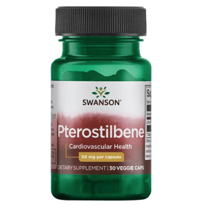 Swanson Pterostilben - 50 mg, 30 rostlinných kapslí Doplněk stravy