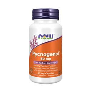 Now® Foods NOW Pycnogenol s Acerolou a Rutinem, 60 mg, 50 rostlinných kapslí Doplněk stravy