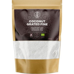 BrainMax Pure Coconut Grated Fine, Kokos strouhaný, jemný, BIO, 200 g *CZ-BIO-001 certifikát