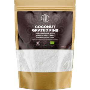 BrainMax Pure Coconut Grated Fine, Kokos strouhaný, jemný, BIO, 500 g *CZ-BIO-001 certifikát