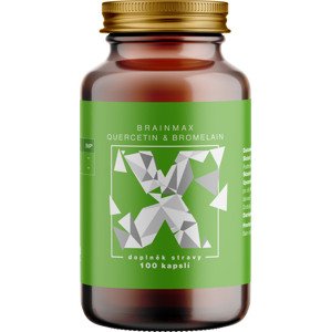 BrainMax Quercetin & Bromelain, Kvercetin a Bromelain, 100 rostlinných kapslí Doplněk stravy