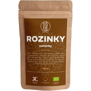 BrainMax Pure Rozinky Sultánky sušené BIO, 500g *CZ-BIO-001 certifikát
