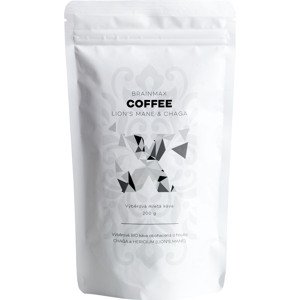 BrainMax Coffee Lion's Mane & Chaga, káva s houbami, BIO, 200g *CZ-BIO-001 certifikát
