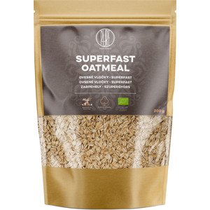 BrainMax Pure Superfast Ovesné Vločky BIO, 200 g *CZ-BIO-001 certifikát