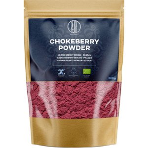 BrainMax Pure Chokeberry Powder, Arónie, černý jeřáb prášek, BIO, 200 g *CZ-BIO-001 certifikát