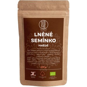 BrainMax Pure Lněné semínko (hnědé) BIO, 500 g *CZ-BIO-001 certifikát