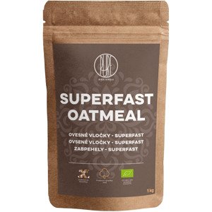 BrainMax Pure Superfast Ovesné Vločky BIO, 1kg *CZ-BIO-001 certifikát