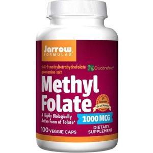 Jarrow Formulas Jarrow Methyl Folate (Aktivní forma kyseliny listové), 1000mcg, 100 rostlinných kapslí Doplněk stravy