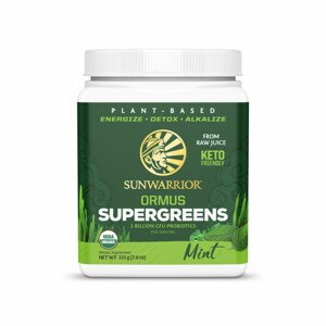 Sunwarrior Ormus Super Greens Bio - Máta, 225g Doplněk stravy