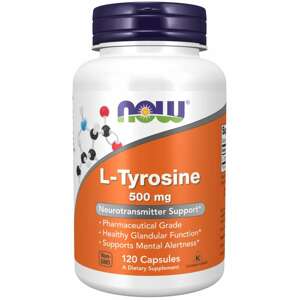 Now® Foods NOW L-Tyrosine, 500 mg, 120 kapslí Doplněk stravy