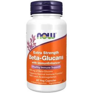 Now® Foods NOW Beta glukany s ImmunEnhancer ™, Extra Strength, 60 rostlinných kapslí Doplněk stravy