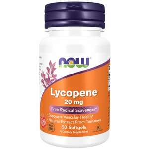 Now® Foods NOW Lycopene (Lykopen), 20 mg, 50 softgelových kapslí Doplněk stravy