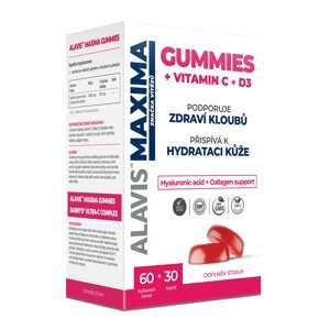 Alavis Maxima Gummies kyselina hyaluronová Vit. C+D3 60 žvýkacích tablet + 30 kapslí