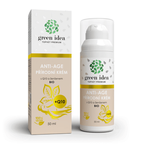 Green idea Anti-age přírodní krém s koenzymem Q10 a ženšenem 50ml