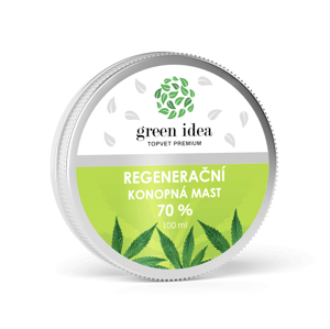 Green idea Regenerační konopná mast 70% 100ml