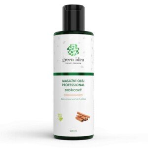 Green idea Skořicový masážní olej 200 ml
