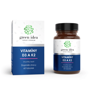 Green idea VITAMÍNY D3 a K2 60 tobolek