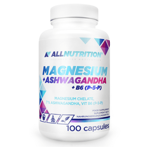 Magnesium + Ashwagandha + B6(P-5-p) 100 Kapslí
