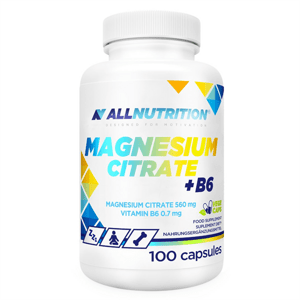 Magnesium Citrate + B6 100 Kapslí