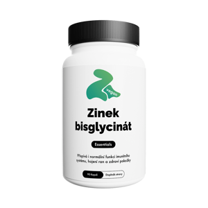 Citronek Zinek Bisglycinát – 90 veganských kapslí | Zdraví pokožky, vlasů a imunity