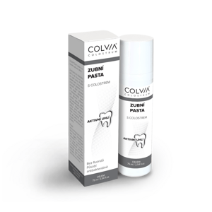 COLVIA Zubní pasta s colostrem a aktivním uhlím
